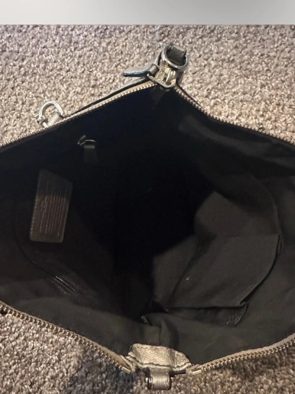 Coach vintage Kelsey Metallic Leather Shoulder Tote